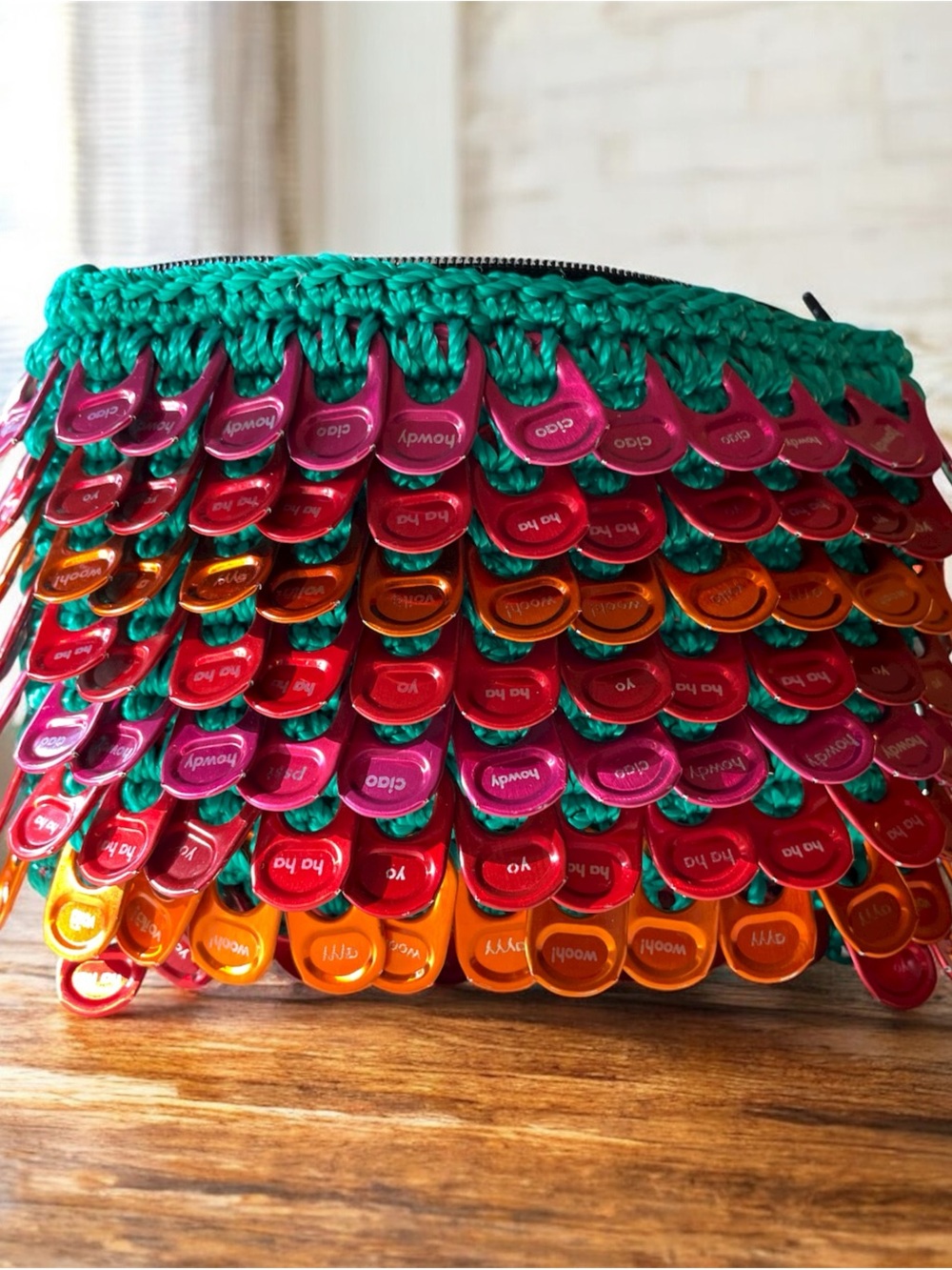 Handmade Upcycled Bubly Tab Purse